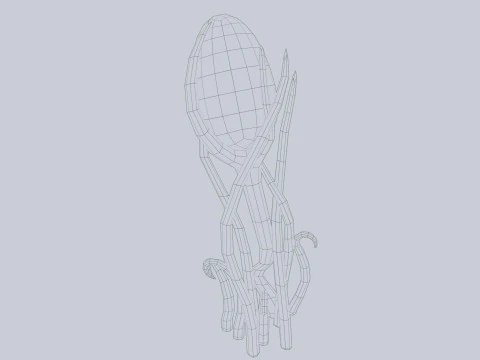 Planta alien&iacute;gena Modelo 3D