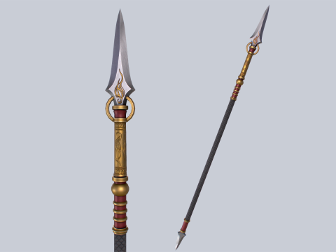 Draconic spear 3D Model