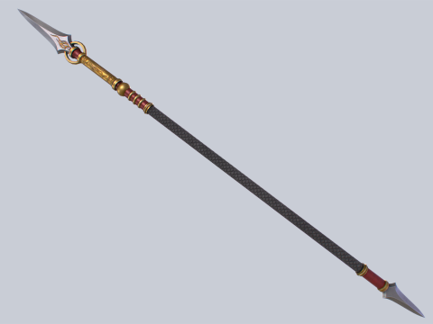 Draconic spear Model 3D