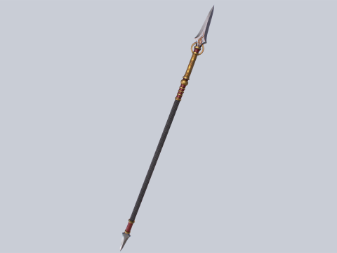 Draconic spear Model 3D