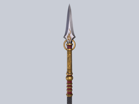 Draconic spear Model 3D