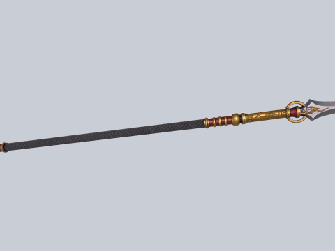 Draconic spear Model 3D