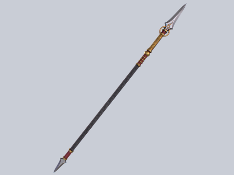 Draconic spear Model 3D