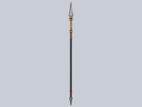 Draconic spear Model 3D