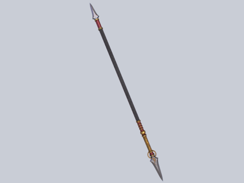 Draconic spear Model 3D