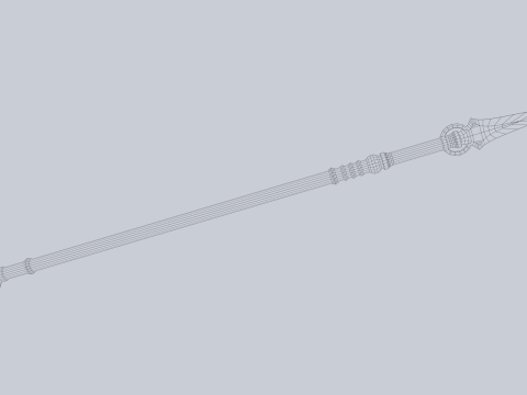 Draconic spear Model 3D