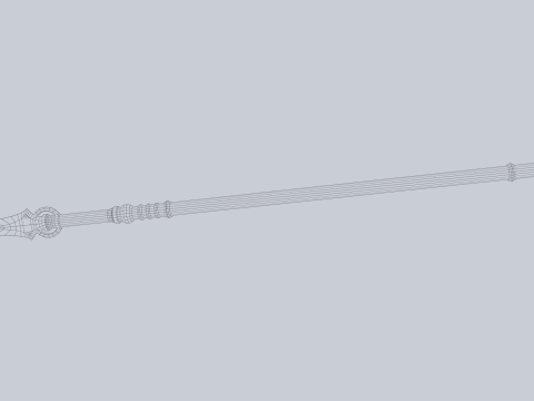 Draconic spear Model 3D