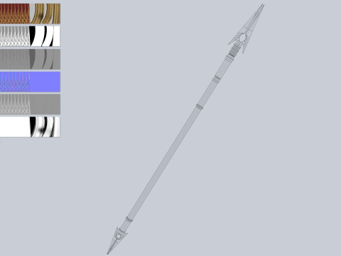 Draconic spear 3D मॉडल