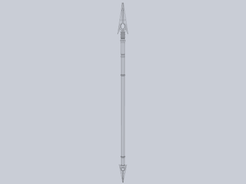 Draconic spear 3D मॉडल