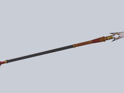 Draconic spear 3D मॉडल