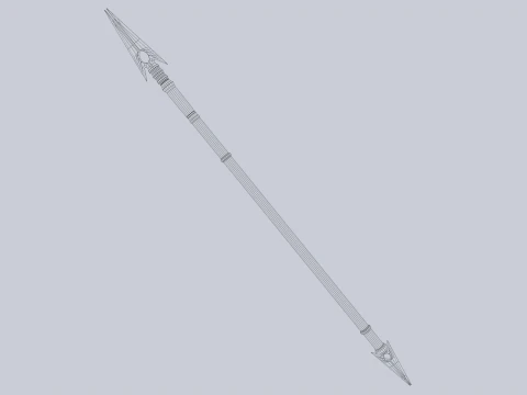 Draconic spear 3D Model