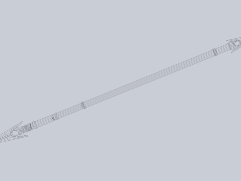 Draconic spear 3D मॉडल