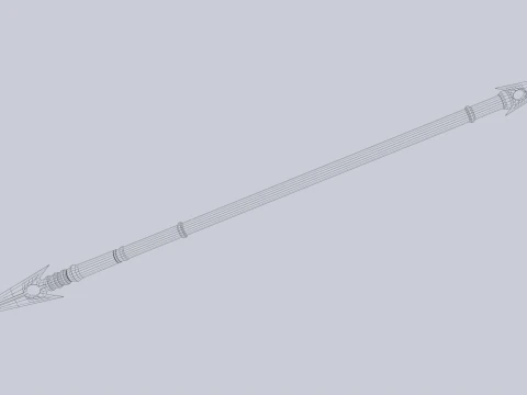 Draconic spear 3D Model