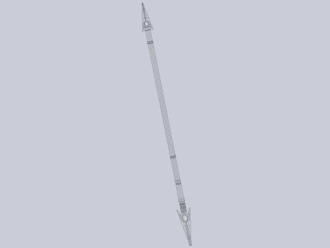 Draconic spear 3D Model