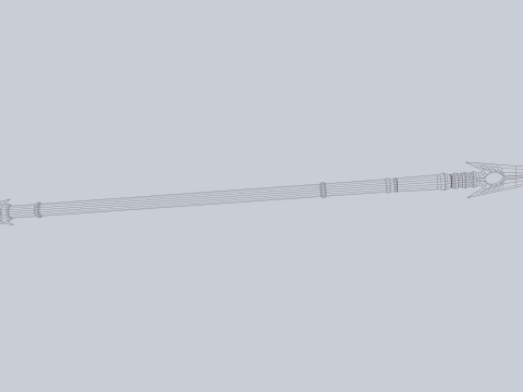 Draconic spear 3D मॉडल