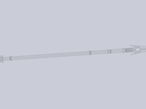 Draconic spear 3D Model