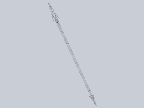 Draconic spear 3D मॉडल