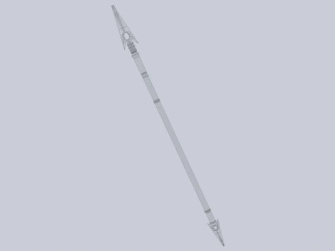Draconic spear 3D Model