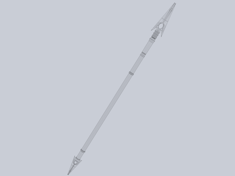 Draconic spear 3D मॉडल