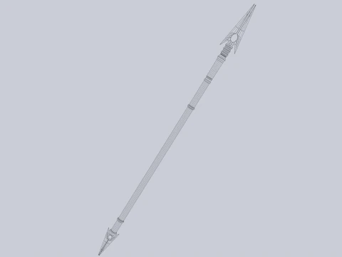 Draconic spear 3D Model