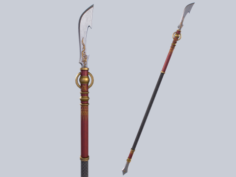 Draconic spear 3D Model