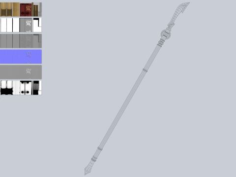 Draconic spear 3D मॉडल
