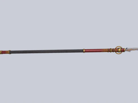 Draconic spear 3D Model