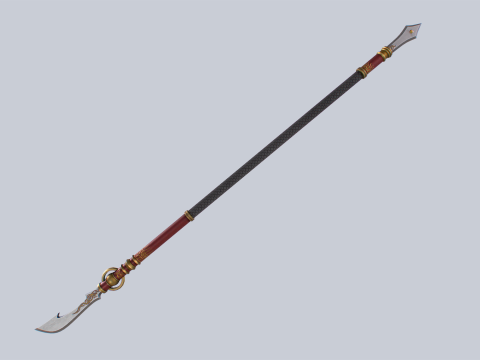 Draconic spear 3D मॉडल