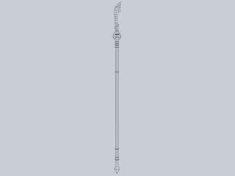Draconic spear 3D मॉडल