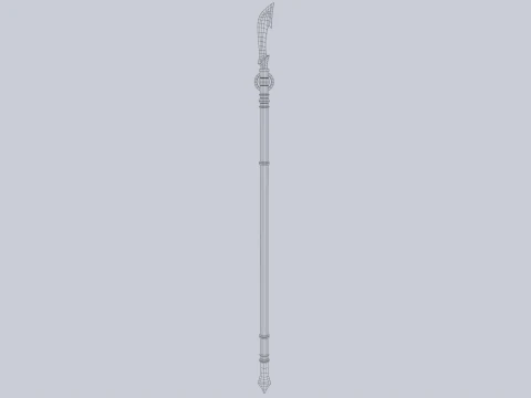 Draconic spear 3D Model