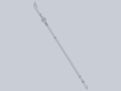 Draconic spear 3D मॉडल