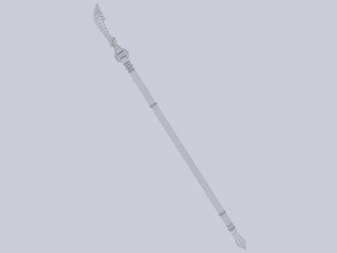 Draconic spear 3D Model