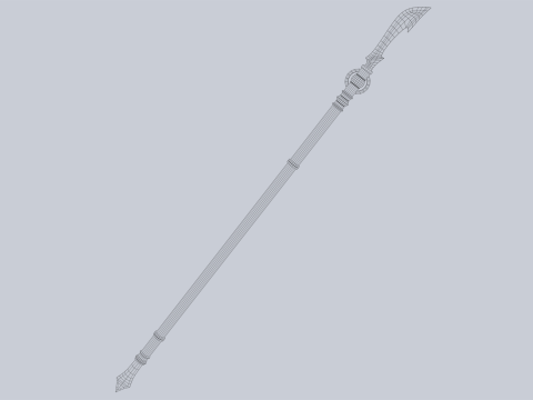 Draconic spear 3D मॉडल