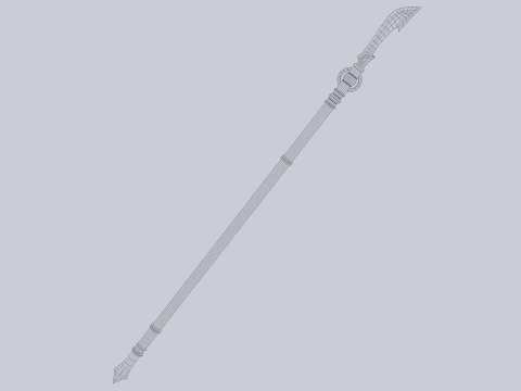 Draconic spear 3D Model