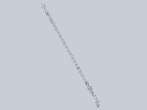 Draconic spear 3D मॉडल