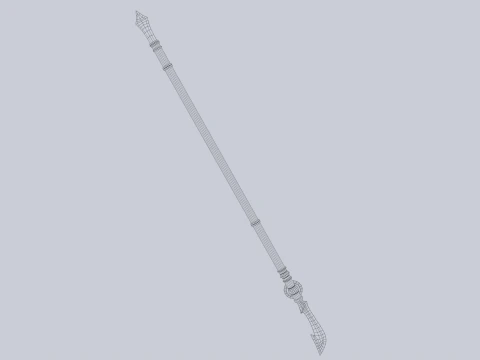 Draconic spear 3D Model