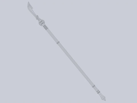 Draconic spear 3D Model