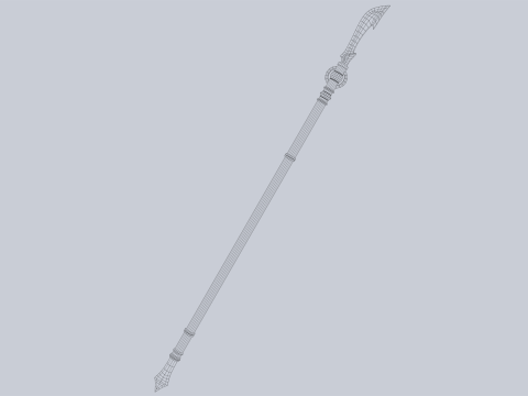 Draconic spear 3D मॉडल