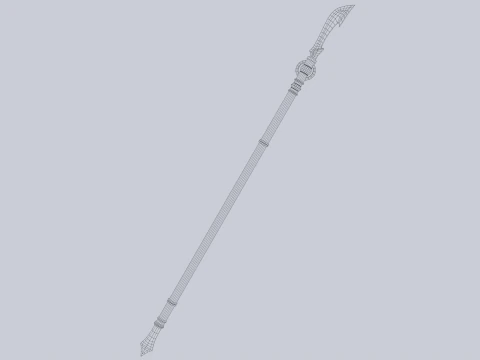 Draconic spear 3D Model