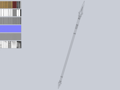 Draconic spear 3Dモデル