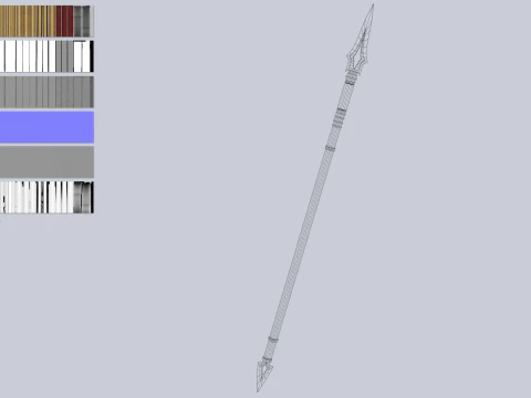 Draconic spear 3D Model