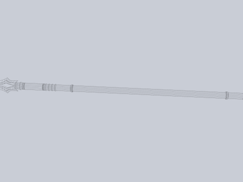 Draconic spear 3Dモデル