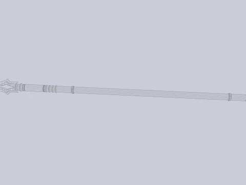 Draconic spear 3D Model