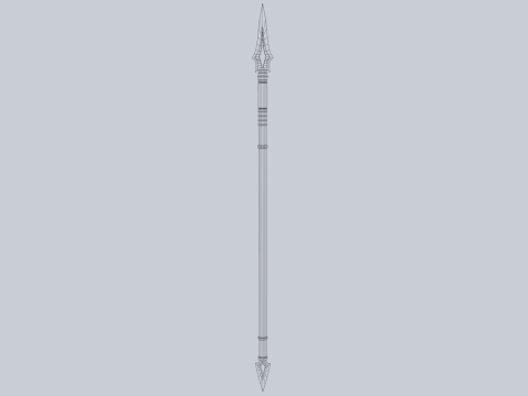 Draconic spear 3Dモデル