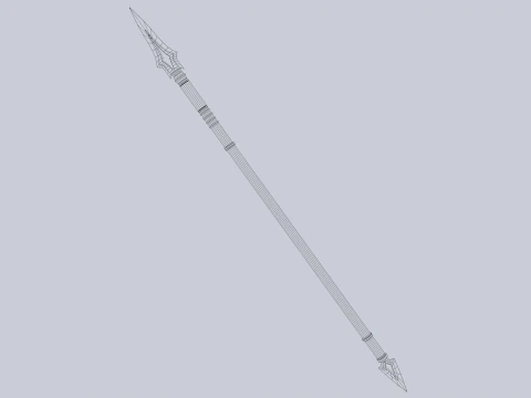 Draconic spear 3D Model