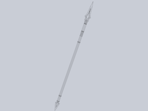 Draconic spear 3Dモデル
