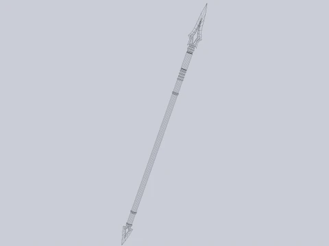 Draconic spear 3D Model