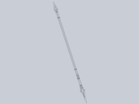 Draconic spear 3Dモデル