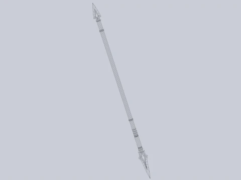 Draconic spear 3D Model