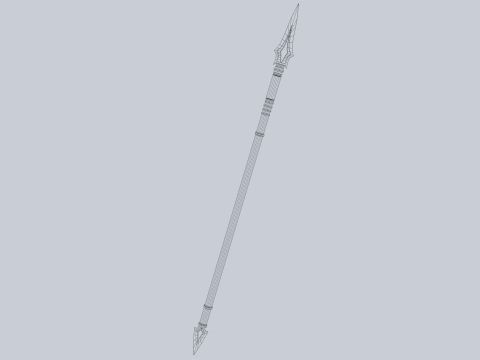 Draconic spear 3Dモデル